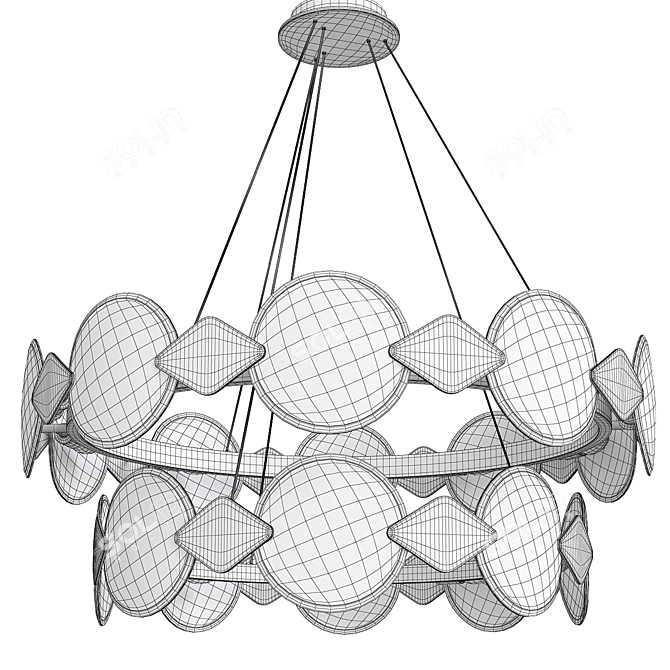 Elegant Modern Design Lamp 3D model image 2