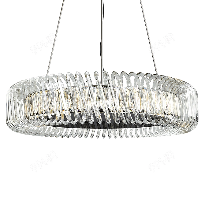 Sleek 3D Helix Design Lamp 3D model image 1