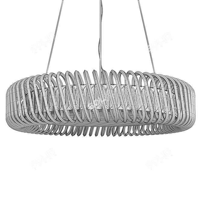 Sleek 3D Helix Design Lamp 3D model image 2