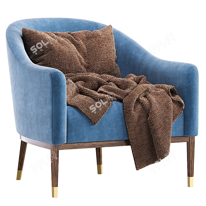 Modern Armchair SHIPROK Design 3D model image 3