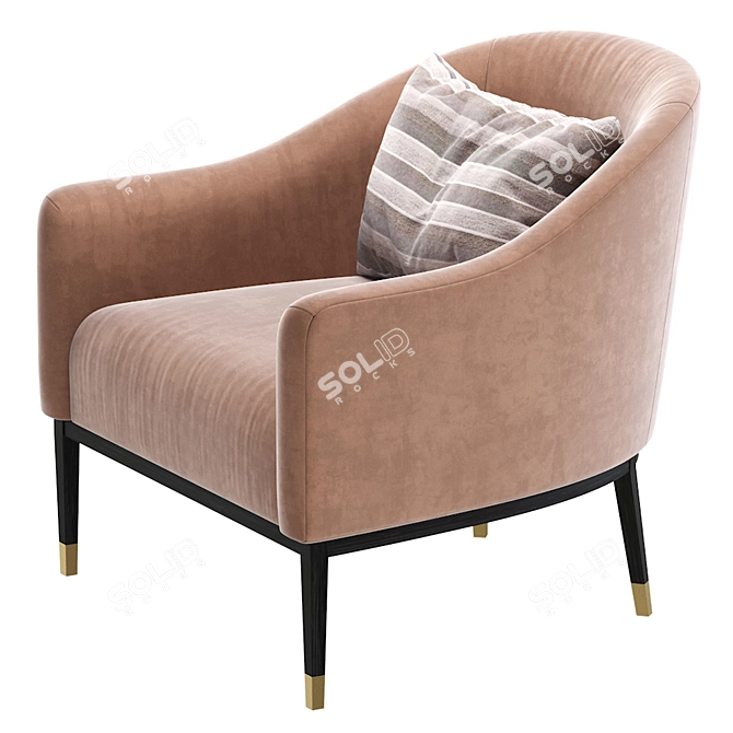 Modern Armchair SHIPROK Design 3D model image 4