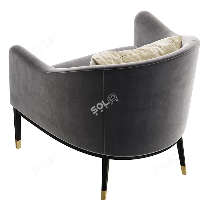 Modern Armchair SHIPROK Design 3D model image 5