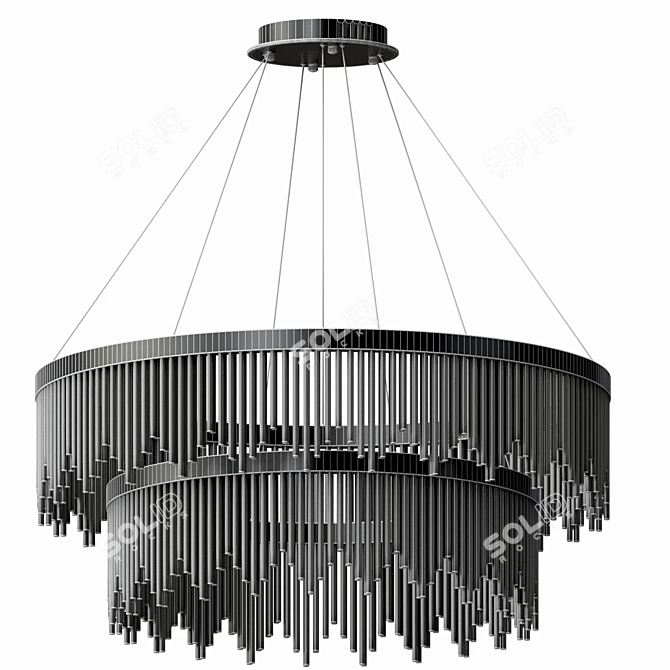 Enchanting Fairy Tale Chandelier Options 3D model image 4