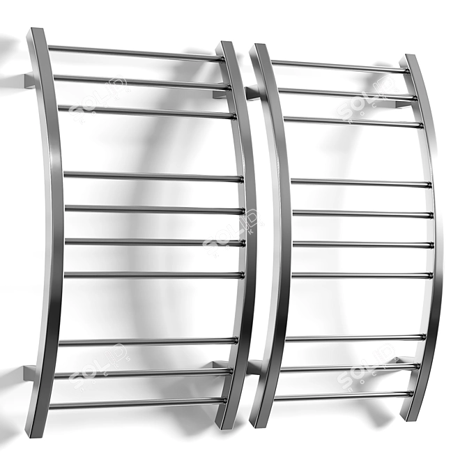 Water Heated Towel Rack 3D model image 2