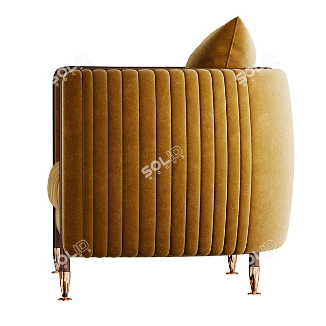 Contemporary 2015 Barlow Armchair 3D model image 4