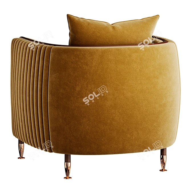 Contemporary 2015 Barlow Armchair 3D model image 5