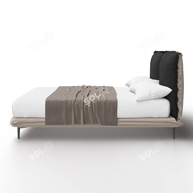 Frill Bed by Highland Furniture 3D model image 3