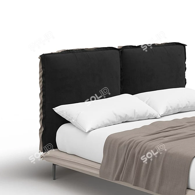 Frill Bed by Highland Furniture 3D model image 4