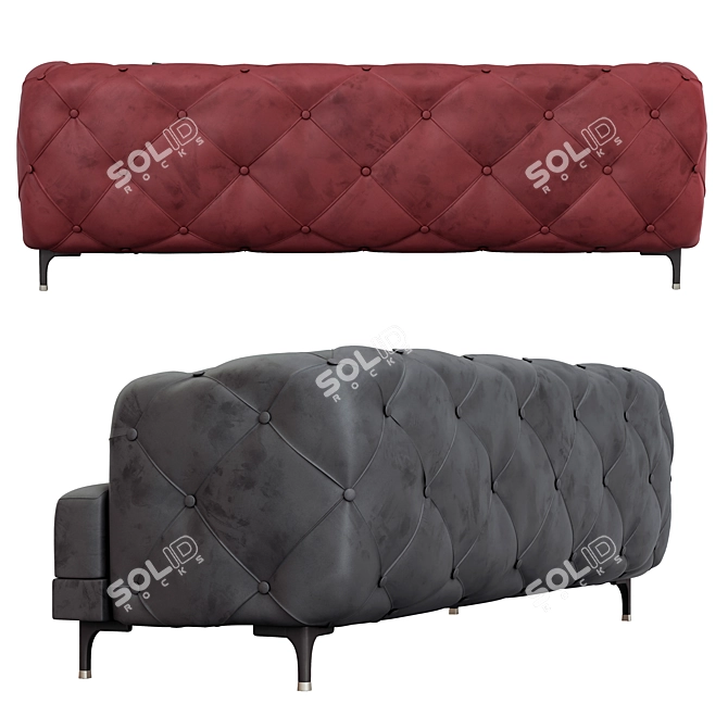 Luxury Modern Navona Sofa Set 3D model image 2