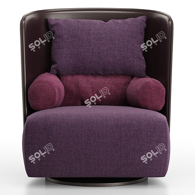 Elegant Campiello+ Chair by Zanotta 3D model image 3