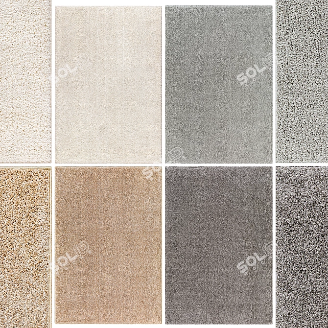 Luxurious Molteni Rugs Render Model 3D model image 2