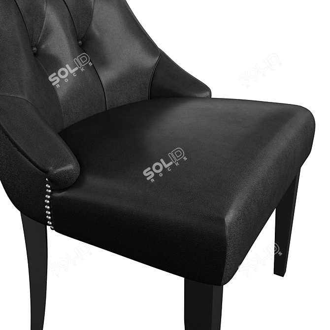 Henry Dining Chair: Uncompromising Elegance 3D model image 2