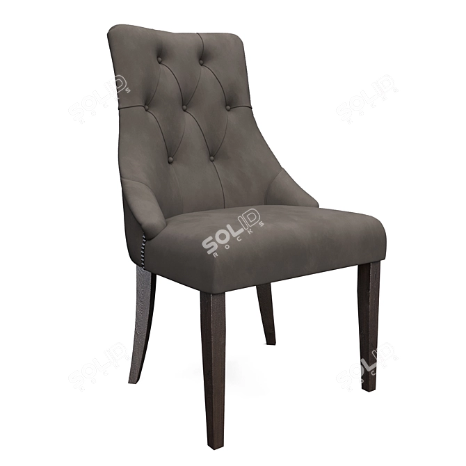 Henry Dining Chair: Uncompromising Elegance 3D model image 3