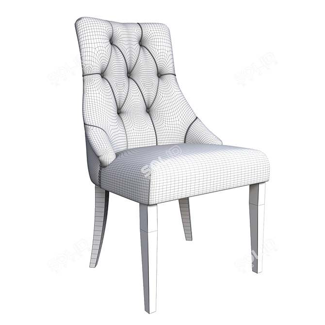 Henry Dining Chair: Uncompromising Elegance 3D model image 4