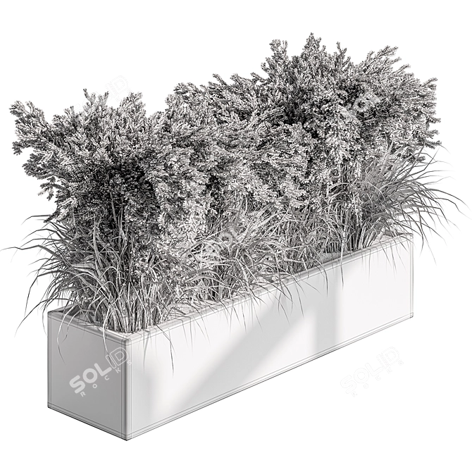 Outdoor Plant Box Set by 478 3D model image 1