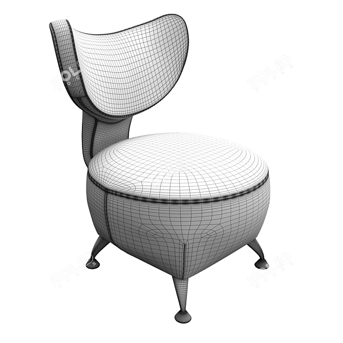 Malibu Armchair by Geniuspark 3D model image 3