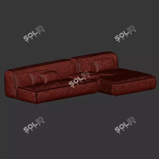 Modern Modular Lema Cloud Sofa 3D model image 6