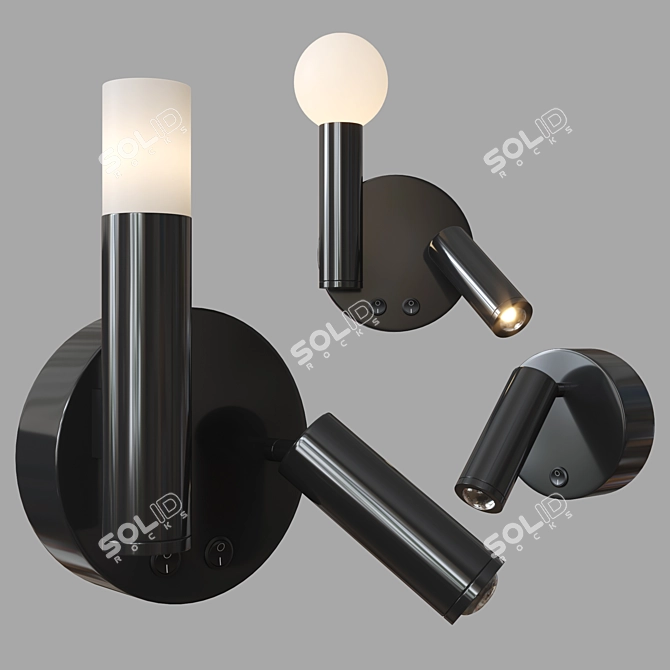 Modern Wall Lamp Fedde B 3D model image 2