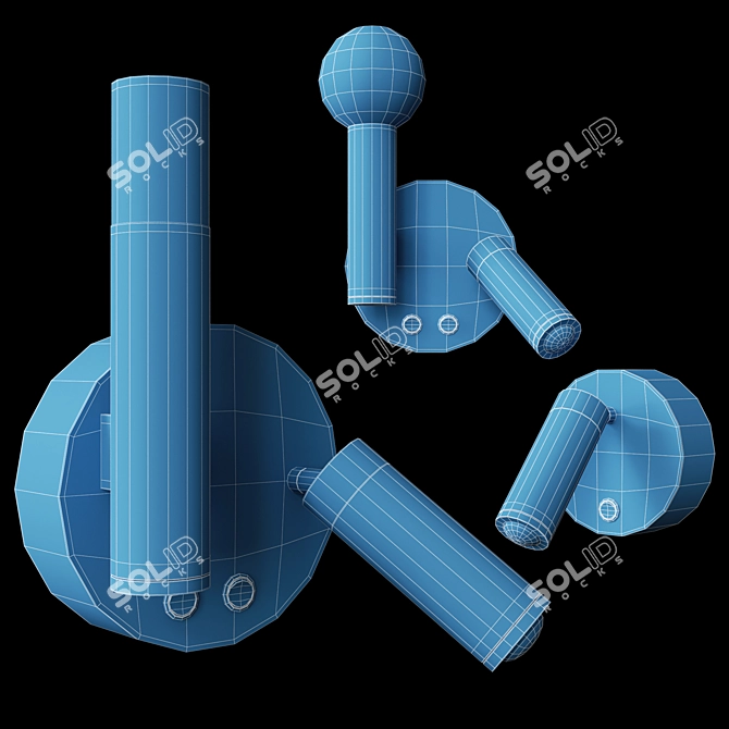 Modern Wall Lamp Fedde B 3D model image 3