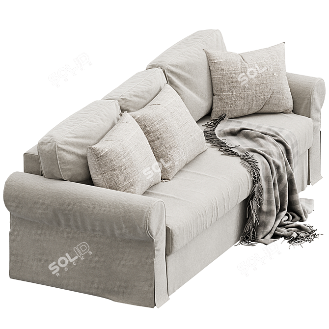 Versatile VRETSTORP Sofa Bed 3D model image 2