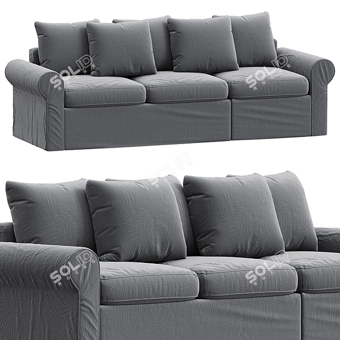 Stylish HARLANDA Sleeper Sofa 3D model image 1