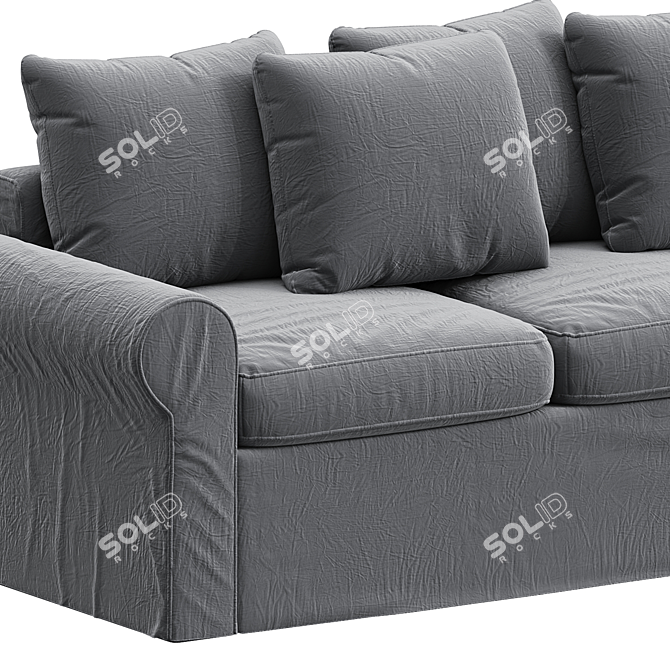 Stylish HARLANDA Sleeper Sofa 3D model image 2