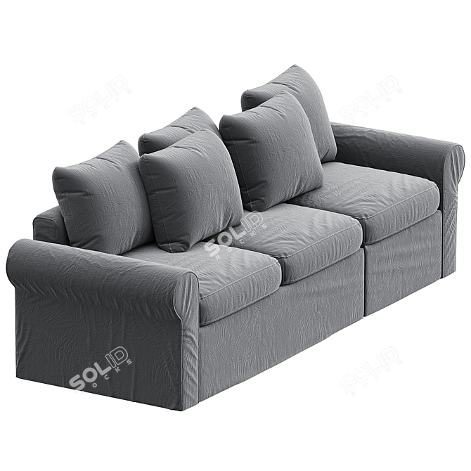 Stylish HARLANDA Sleeper Sofa 3D model image 3