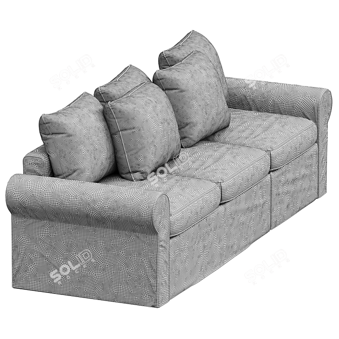 Stylish HARLANDA Sleeper Sofa 3D model image 4