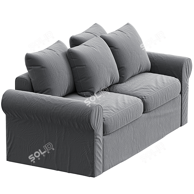 Harlanda Sleeper Sofa, Elegant Gray 3D model image 2