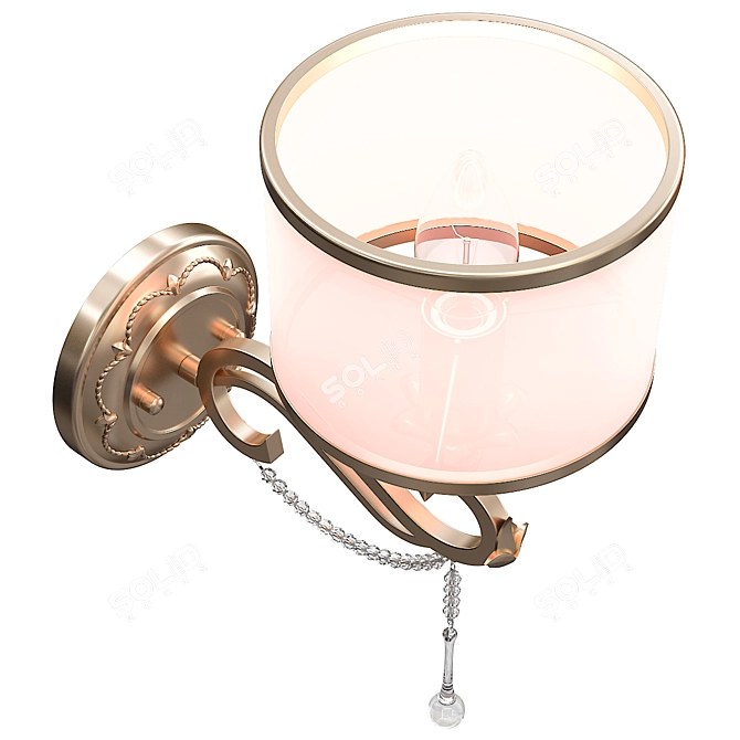 Modern Fiore Wall Sconce Fixture 3D model image 4