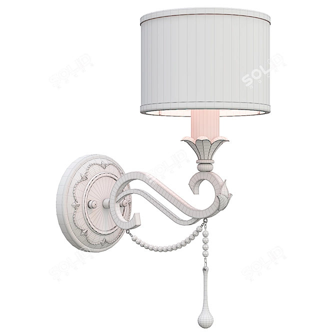 Modern Fiore Wall Sconce Fixture 3D model image 5