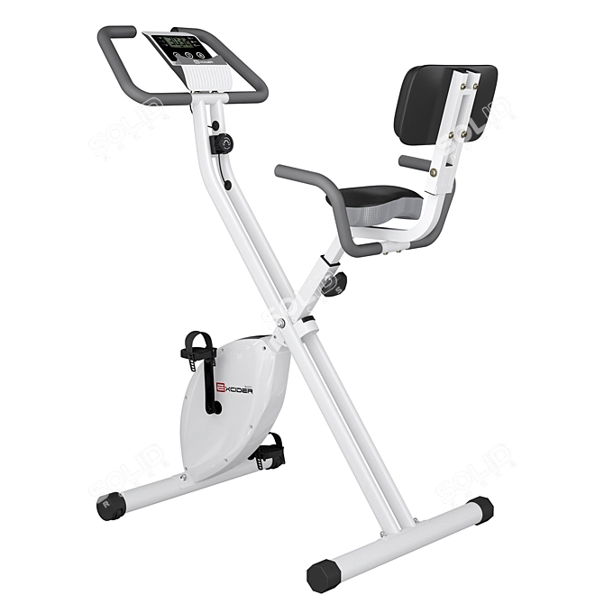 Compact Fit Folding Exercise Bike 3D model image 1