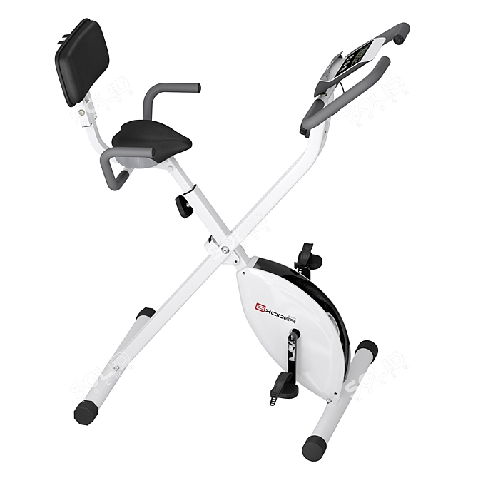 Compact Fit Folding Exercise Bike 3D model image 2