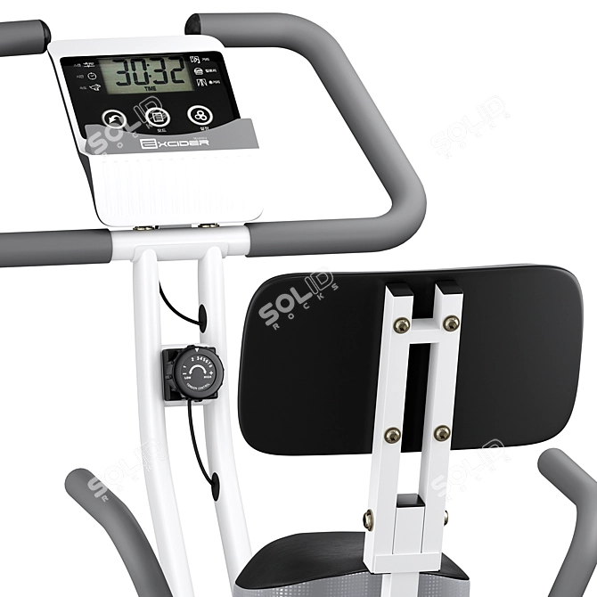 Compact Fit Folding Exercise Bike 3D model image 6