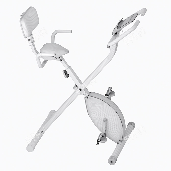 Compact Fit Folding Exercise Bike 3D model image 7