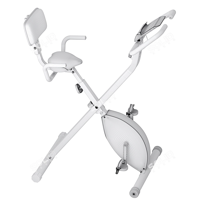 Compact Fit Folding Exercise Bike 3D model image 8