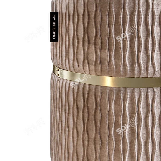 Designer Verona Pouf Set 3D model image 3