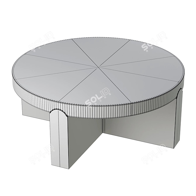 Donel Coffee Table: Sleek Elegance 3D model image 6