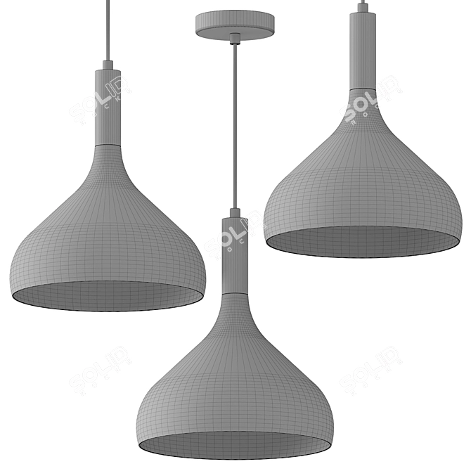 Modern Belleview Pendant Light 3D model image 3