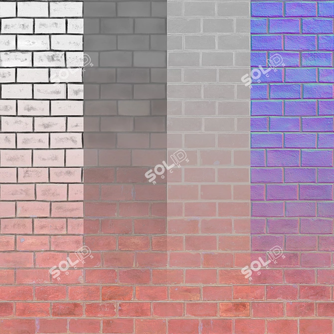 Seamless Brick Texture Pack 3D model image 2