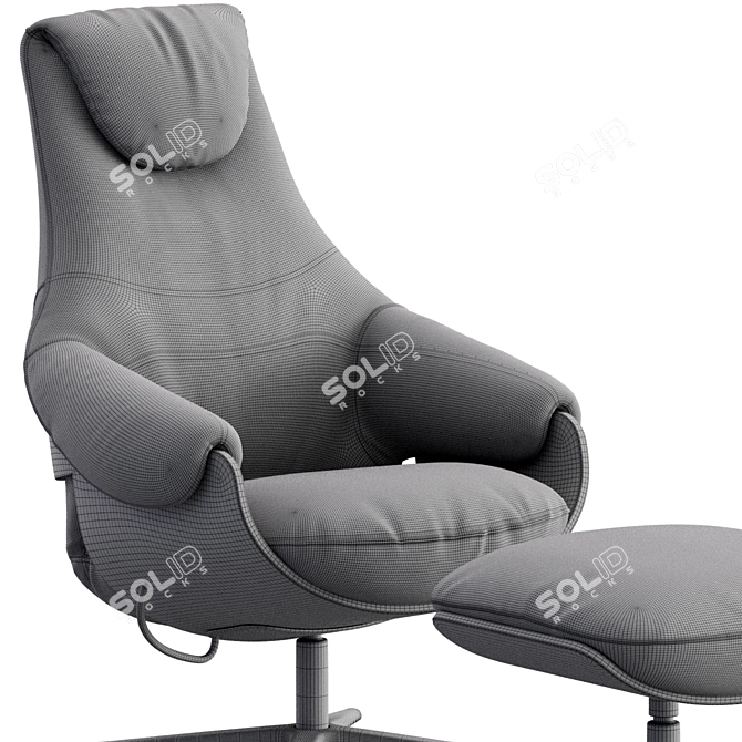 Minimalist Modern LXR10 Furniture Piece 3D model image 2