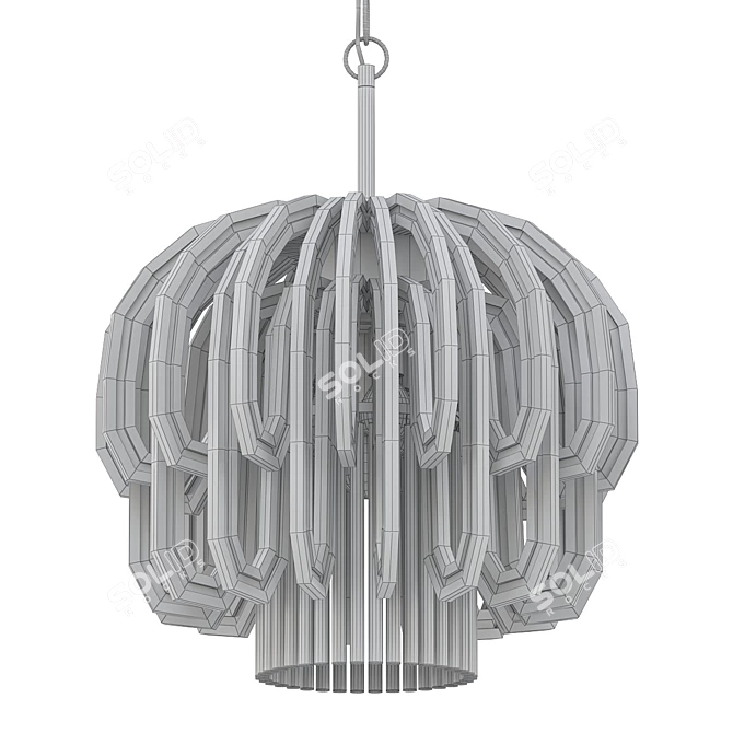 Vintage Zalloni Chandelier for Bakalowits 3D model image 2