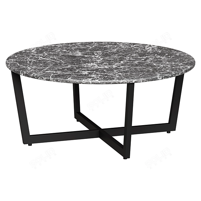 Llona 36" Round Coffee Table 3D model image 1