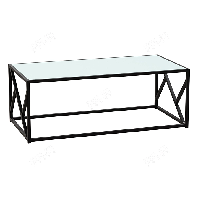 1077 Contemporary Coffee Table Unique 3D model image 1