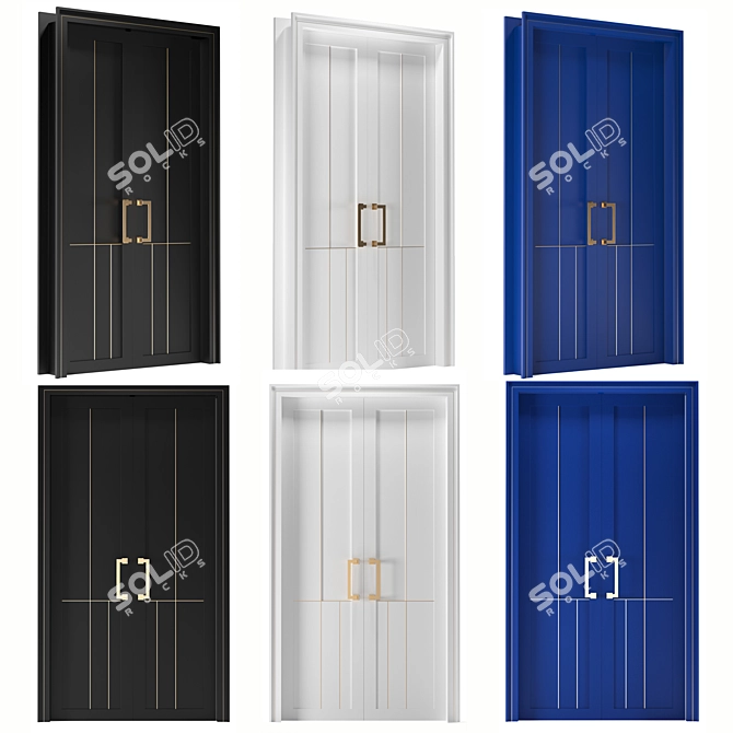 Modern Door 3D Model 2016 3D model image 1