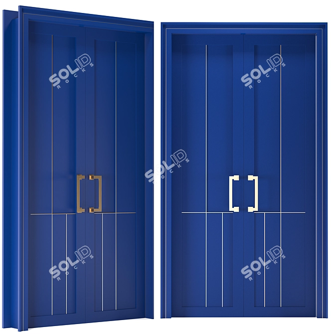 Modern Door 3D Model 2016 3D model image 3