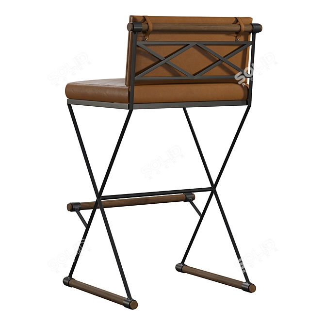 Sleek Pepe Bar Stool 3D model image 3