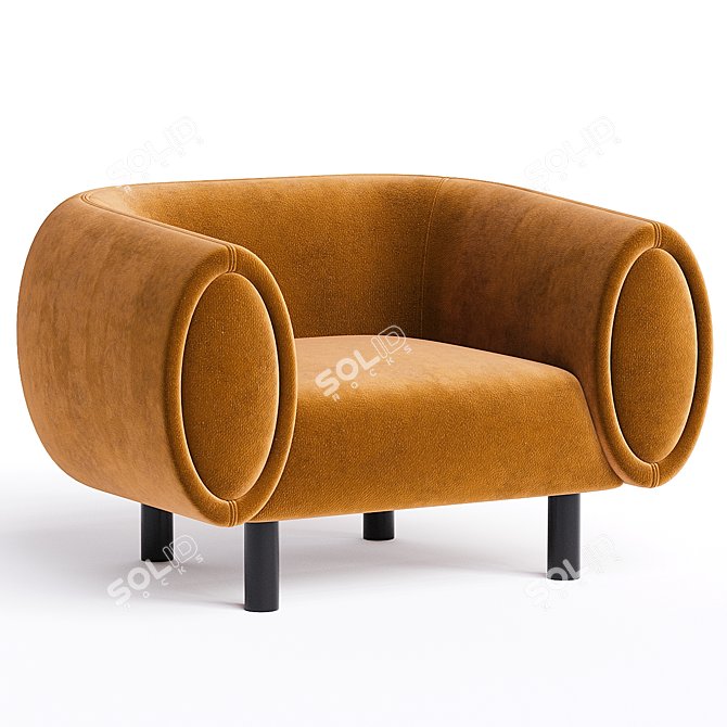 Modern Ergonomic TOBI Chair Sitland 3D model image 1