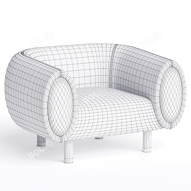 Modern Ergonomic TOBI Chair Sitland 3D model image 3
