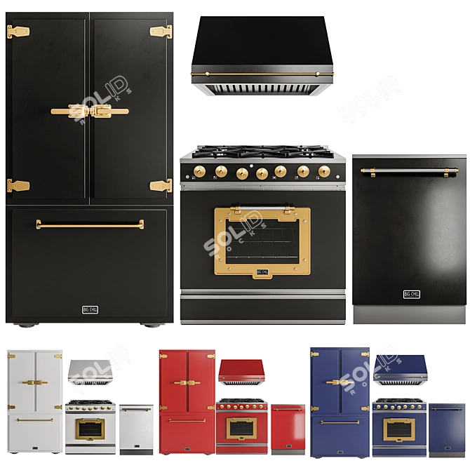 BigChill Set 01: High Details 3D model image 1